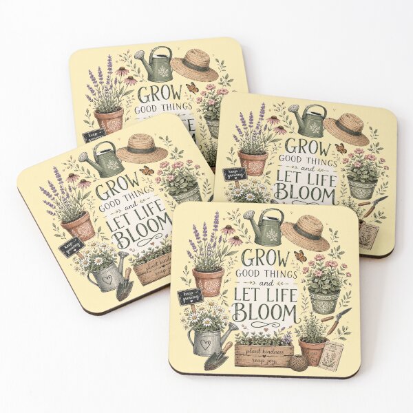 Item preview, Grow Good Things Let Life Bloom – Vintage Gardening Botanical Design designed and sold by Elly-91.