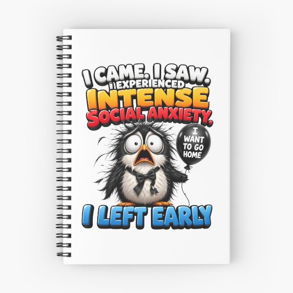 Item preview, I Came I Saw Experienced Intense Social Anxiety I Left Early Penguin designed and sold by Sovereign Supply Co..