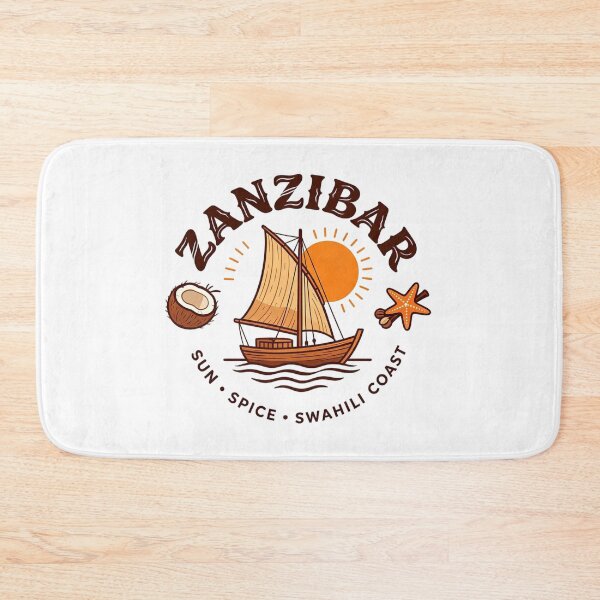 Item preview, Zanzibar Dhow Sunset – Sun, Spice & Swahili Coast Badge designed and sold by VladisWorld.