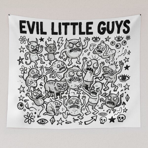 Item preview, Evil Little Guys – Weird Doodle Monster designed and sold by Maria Garcia´s.
