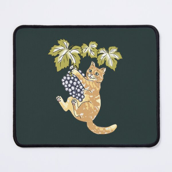 Item preview, Cat Dangling on Grape Vine Whimsical Ginger Kitten designed and sold by LeshanArt.