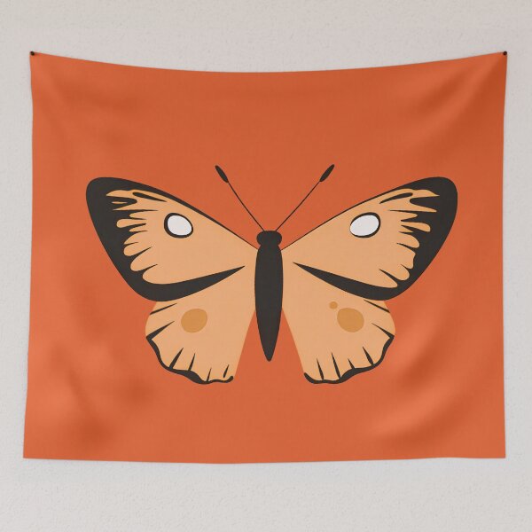 Item preview, Butterfly Bold Outline Flat Design Orange designed and sold by daila70.