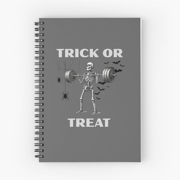 Item preview, Skeleton Weightliftting Halloween Trick or Treat designed and sold by KashaDesign.