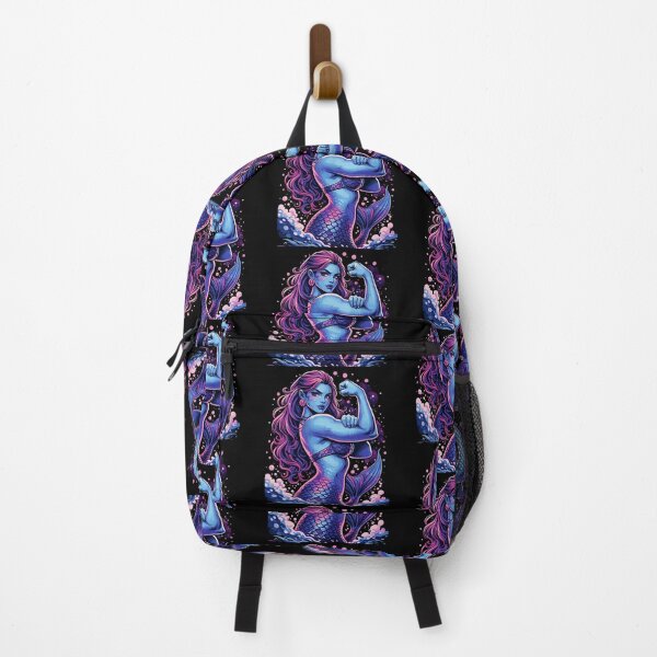 Item preview, Strong mermaid shows off biceps in purple designed and sold by Pineapple-Tree.
