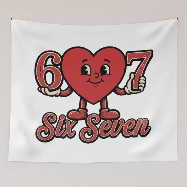 Item preview, valentine  six seven heart valentine day  funny design 6 7  designed and sold by ArtDesignTp.