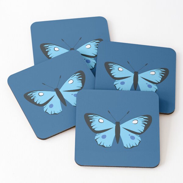 Item preview, Butterfly Bold Outline Flat Design Blue designed and sold by daila70.