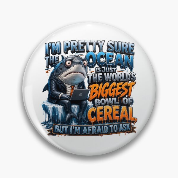 Item preview, Im Pretty Sure The Ocean Is Just The Worlds Biggest Bowl Of Cereal Shark designed and sold by Sovereign Supply Co..