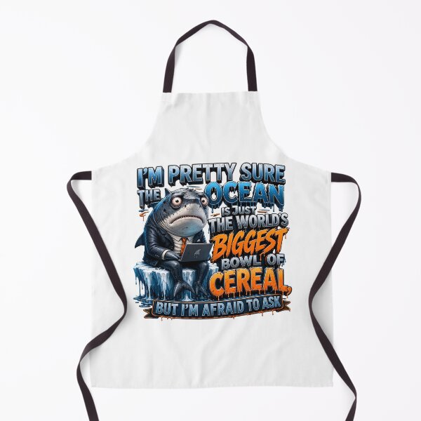 Item preview, Im Pretty Sure The Ocean Is Just The Worlds Biggest Bowl Of Cereal Shark designed and sold by Sovereign Supply Co..