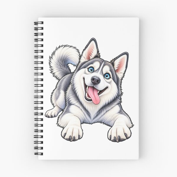 Item preview, Happy Husky Laying Down designed and sold by ALW951.