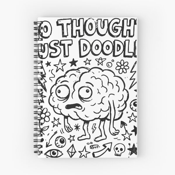 Item preview, No Thoughts Just Doodles – Funny Brain Bootleg designed and sold by Maria Garcia´s.