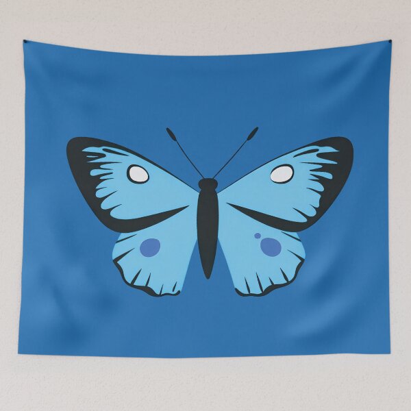 Item preview, Butterfly Bold Outline Flat Design Blue v2 designed and sold by daila70.