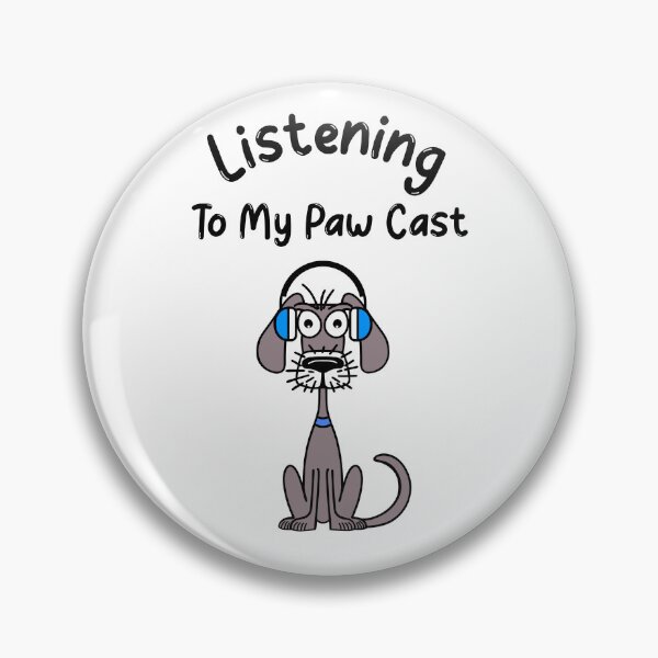 Item preview, Funny Dog Listening To My Paw Cast  designed and sold by Sartoris Art.