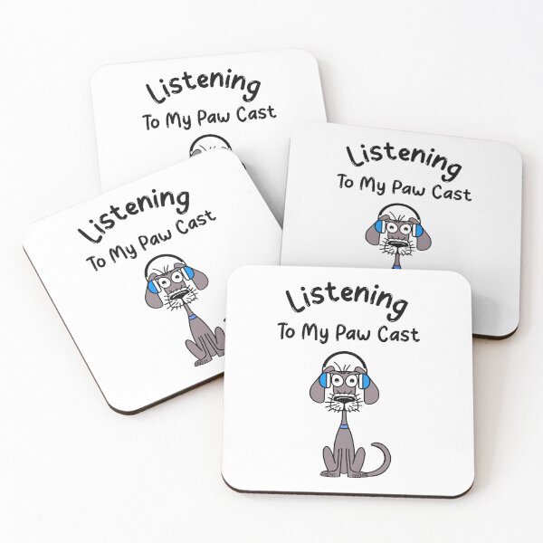 Item preview, Funny Dog Listening To My Paw Cast  designed and sold by Sartoris Art.