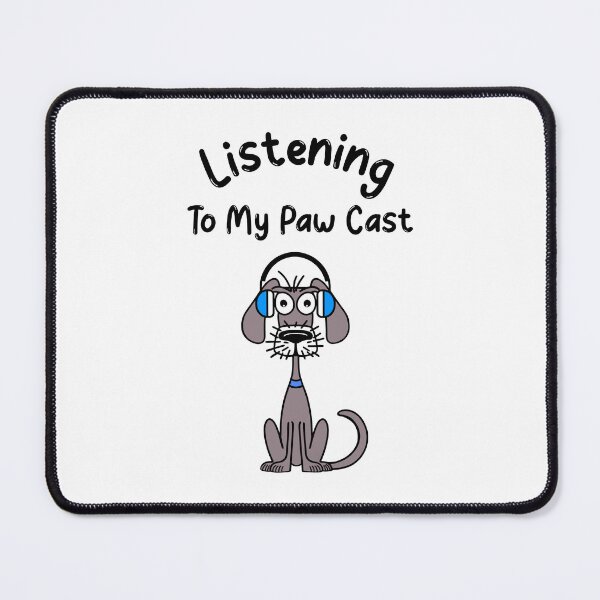 Item preview, Funny Dog Listening To My Paw Cast designed and sold by Sartoris Art.