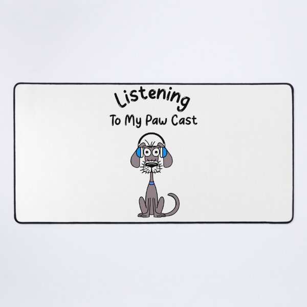 Item preview, Funny Dog Listening To My Paw Cast designed and sold by Sartoris Art.