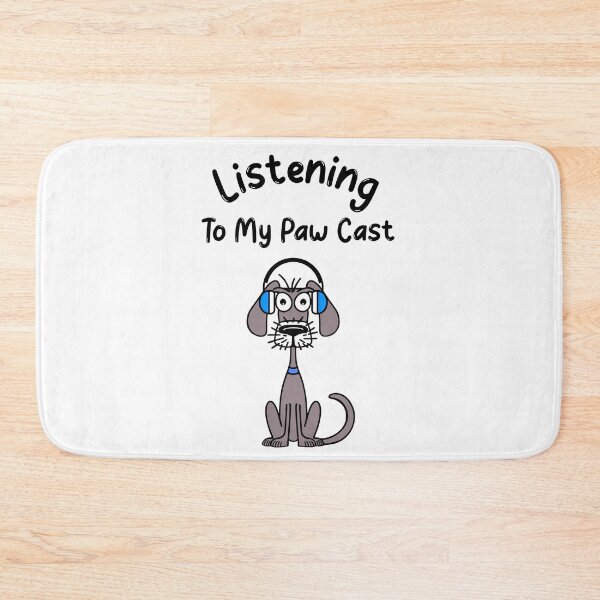 Item preview, Funny Dog Listening To My Paw Cast  designed and sold by Sartoris Art.
