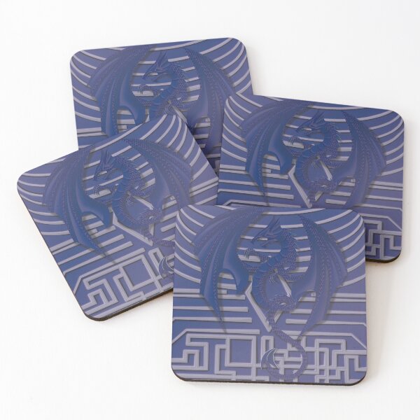 Item preview, Winged Blue Dragon with Arcane Pattern designed and sold by JAMerArc.