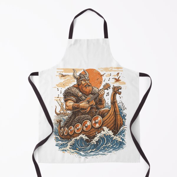 Item preview, Viking plays ukulele on Viking ship designed and sold by Pineapple-Tree.