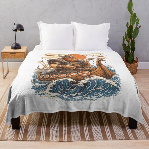 Item preview, Viking plays ukulele on Viking ship designed and sold by Pineapple-Tree.