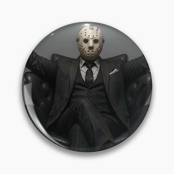 Item preview, Absolute Cinema Jason Mask Hockey Costume Boss Hands Raised Horror Meme designed and sold by LoomisDreams.