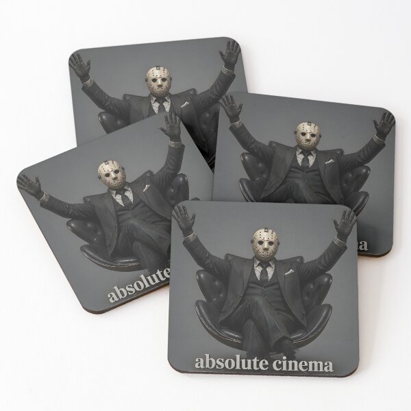 Item preview, Absolute Cinema Jason Mask Hockey Costume Boss Hands Raised Horror Meme designed and sold by LoomisDreams.