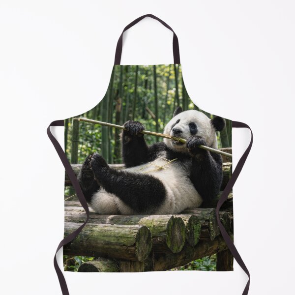Item preview, Panda Bear Enjoying a Bamboo Stick designed and sold by Maria Dryfhout.