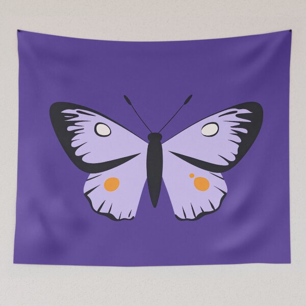 Item preview, Butterfly Bold Outline Flat Design Lilac designed and sold by daila70.
