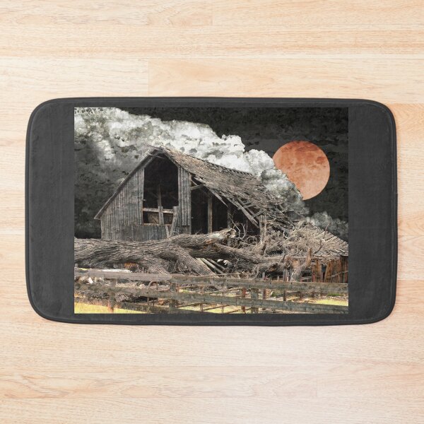 Item preview, Old Barn Under Red Moon designed and sold by Robert Ball.