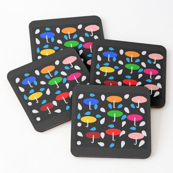 Item preview, Umbrellas and rain drops pattern designed and sold by Elaine M Hayward .