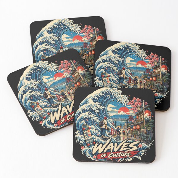 Item preview, Culture Japanese Ukiyo E Wave Tokyo Japan designed and sold by Uglyandcute.