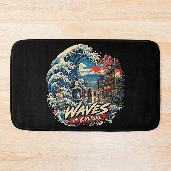 Item preview, Culture Japanese Ukiyo E Wave Tokyo Japan designed and sold by Uglyandcute.