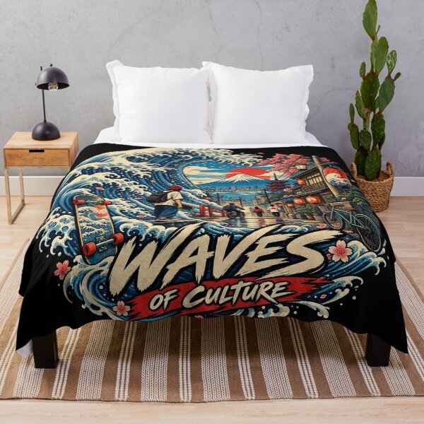 Item preview, Culture Japanese Ukiyo E Wave Tokyo Japan designed and sold by Uglyandcute.