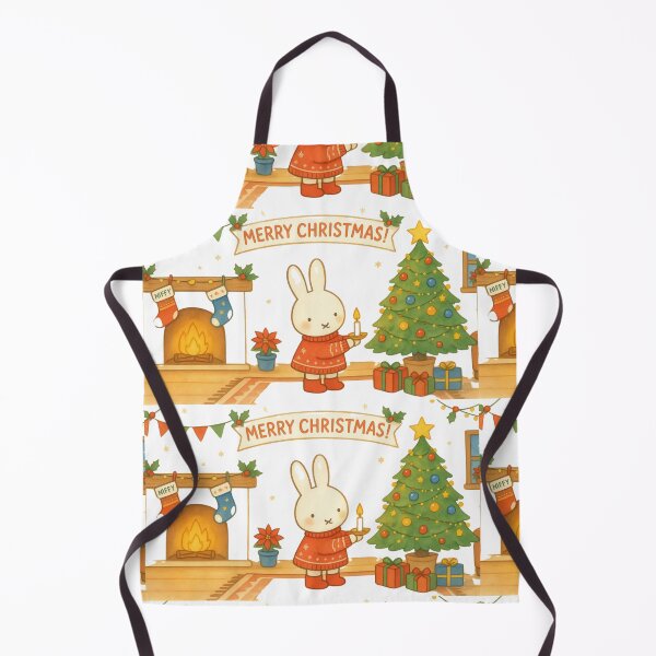 Item preview, Cozy Christmas Bunny Fireplace Holiday Illustration designed and sold by Cozy Moss Studio.