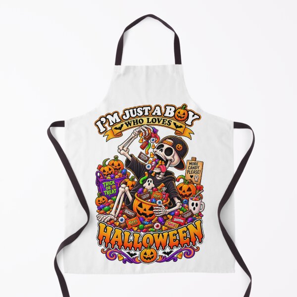 Item preview, ⭐ CRYPT OR TREAT COLLECTION - SKELETON ATTEMPTING TO EAT HALLOWEEN CANDY - BOY designed and sold by WheelieGdArt.