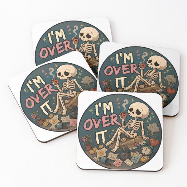 Item preview, I'm Over It – Funny Cute Skeleton Relatable Dark Humor designed and sold by Rood Art Studio.