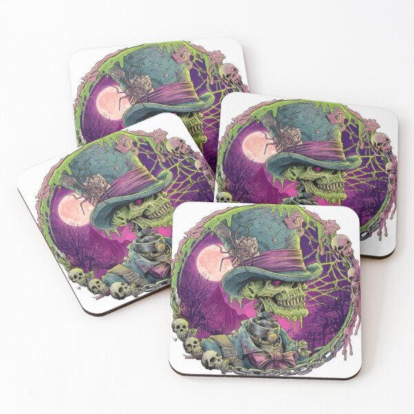 Item preview, TOCOCLAWS Mad Hatter Skeleton - Neon Gothic Top Hat Horror Graphic designed and sold by TOCOCLAWS.