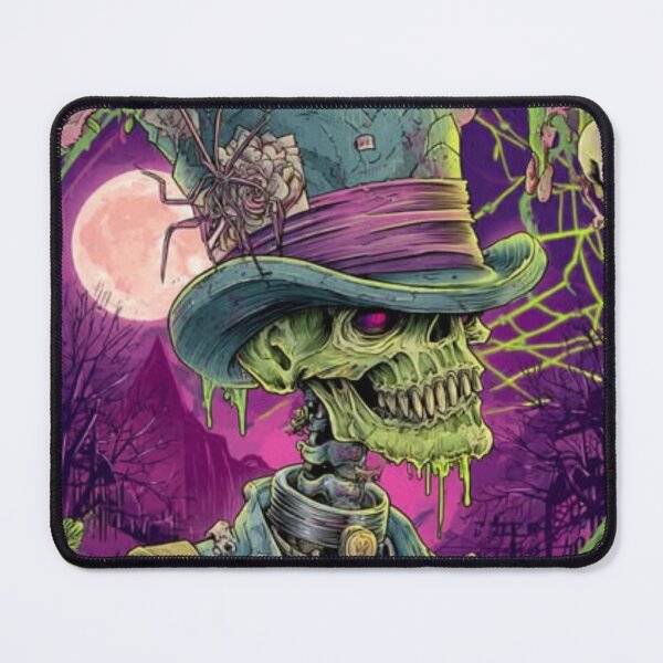 Item preview, TOCOCLAWS Mad Hatter Skeleton - Neon Gothic Top Hat Horror Graphic designed and sold by TOCOCLAWS.