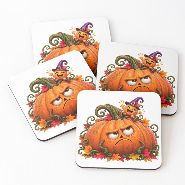 Item preview, Big Pumpkin, Tiny Trouble – Cute Halloween Pumpkin Duo designed and sold by The Cutting Room.