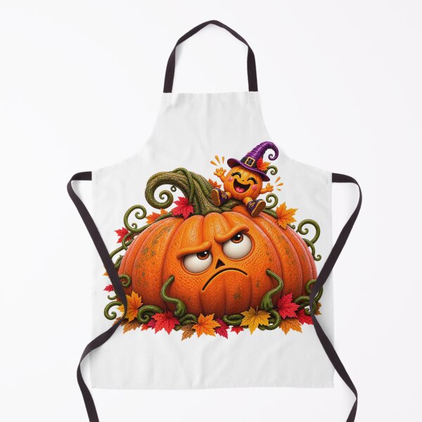 Item preview, Big Pumpkin, Tiny Trouble – Cute Halloween Pumpkin Duo designed and sold by The Cutting Room.