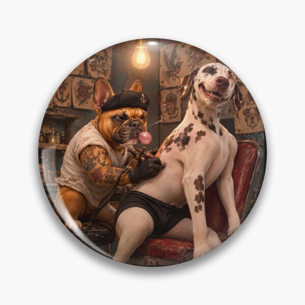 Item preview, Frenchie tattoos a Dalmatian  designed and sold by SmARTNiki.