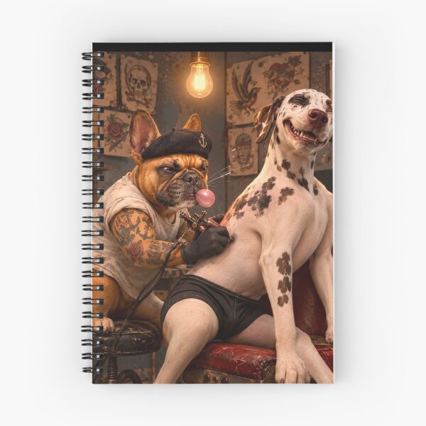 Item preview, Frenchie tattoos a Dalmatian  designed and sold by SmARTNiki.