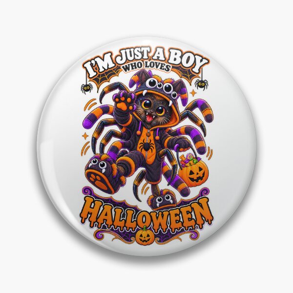 Item preview, ⭐ CRYPT OR TREAT COLLECTION - SPIDERCAT IN SPIDER COSTUME - HOODED SPIDER ONESIES - BOY designed and sold by WheelieGdArt.
