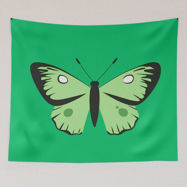 Item preview, Butterfly Bold Outline Flat Design Green designed and sold by daila70.
