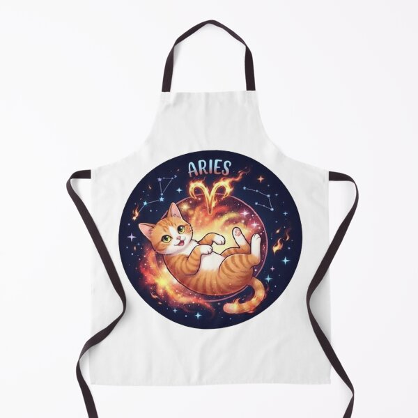 Item preview, Cute Aries Cat Galaxy Space Zodiac Sign designed and sold by PetalsPaws.