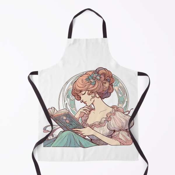 Item preview, Art Nouveau art: Elegant woman reading designed and sold by Pineapple-Tree.