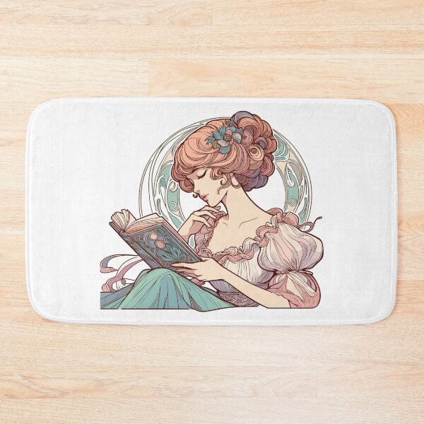 Item preview, Art Nouveau art: Elegant woman reading designed and sold by Pineapple-Tree.
