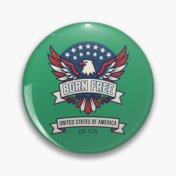 Item preview, Born Free American Eagle Patriotic USA 1776 Vintage designed and sold by MyHappyArtShop.