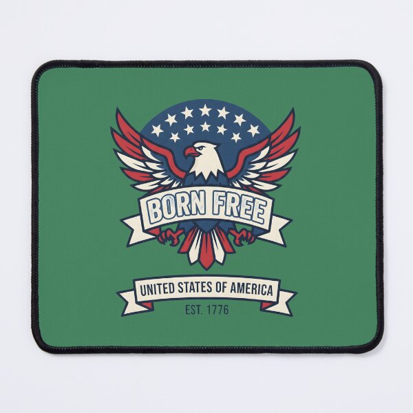 Item preview, Born Free American Eagle Patriotic USA 1776 Vintage designed and sold by MyHappyArtShop.