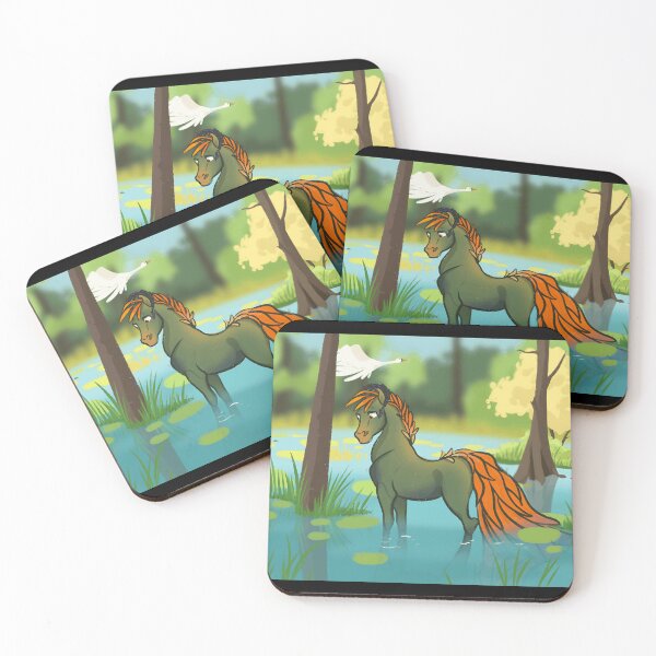 Item preview, Fantasy Horse in a Serene Landscape designed and sold by Catsi-Nook-Art.