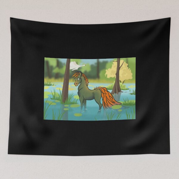 Item preview, Fantasy Horse in a Serene Landscape designed and sold by Catsi-Nook-Art.